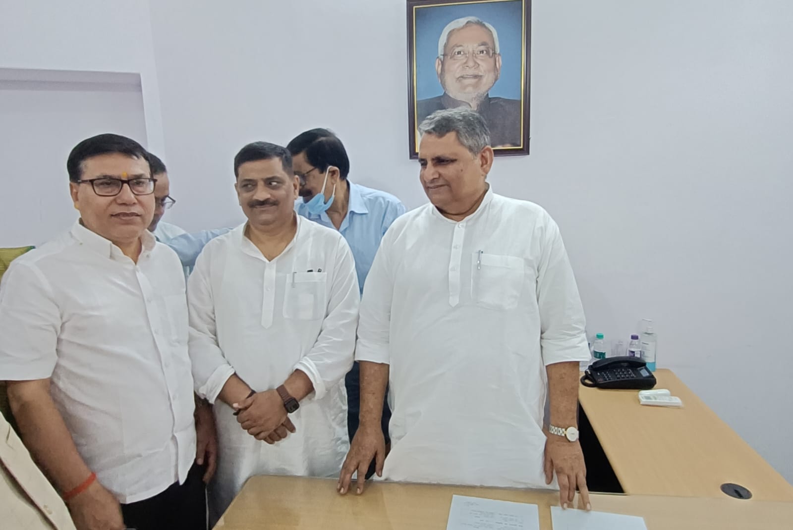 Dr. Madhurendu Pandey with Ministers